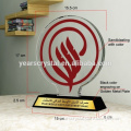 Yiwu years crystal factory shield crystal plaque trophy in Dubai Transactions (R-2343